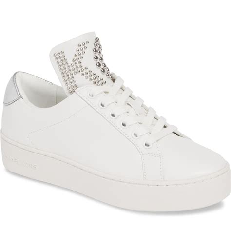 michael kors mindy sneakers|Mindy Leather and Metallic Sneaker .